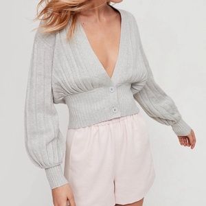 Wilfred plunge front cardigan